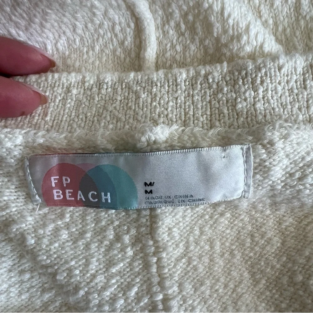 Free People FP Beach Cream Textured Maxi Tube Dress Resort Medium - Picture 4 of 4